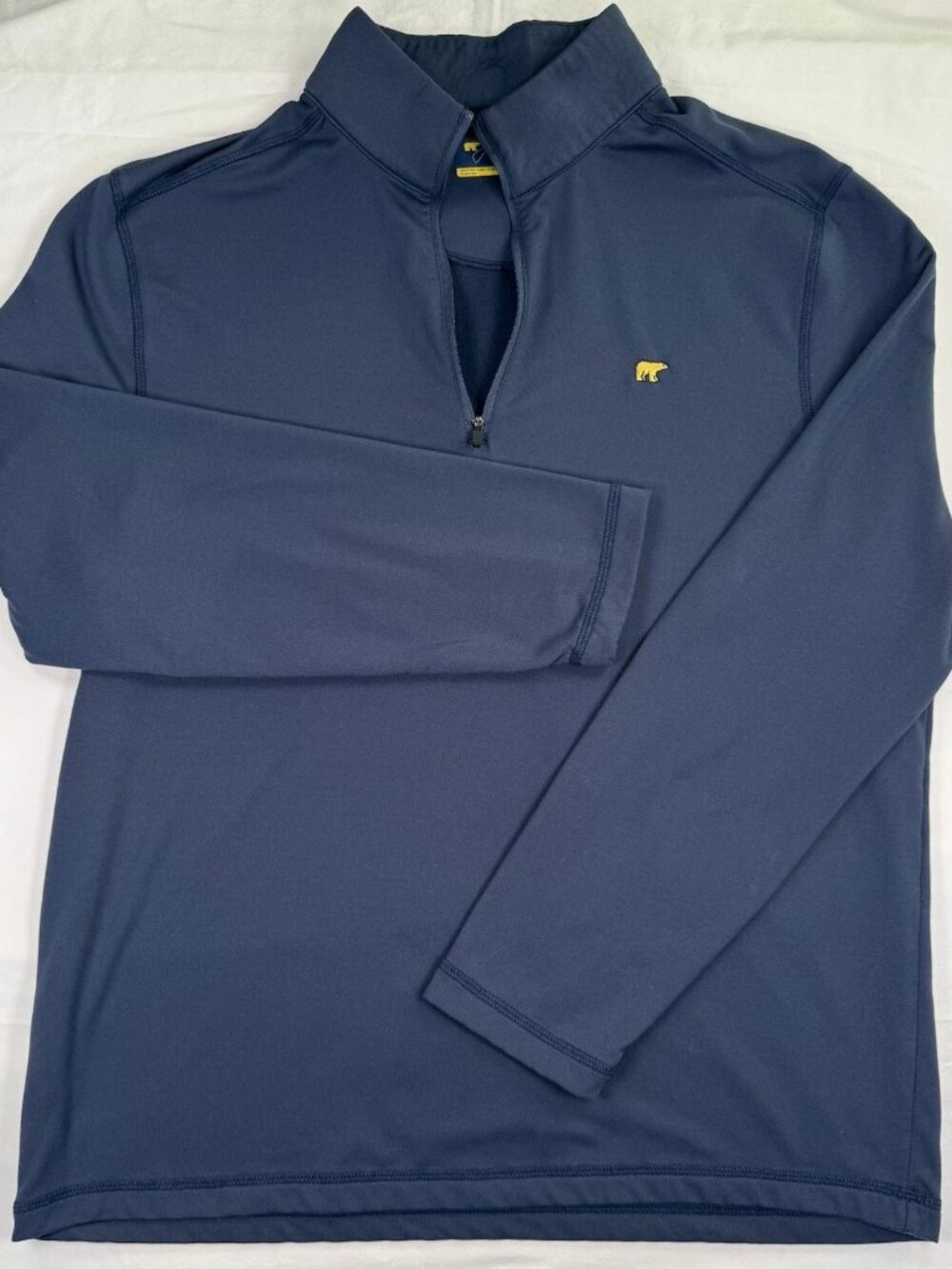 Jack Nicklaus StayDri 1/4 Zip Pullover Mens M Blue Long Sleeve Golf Stretch